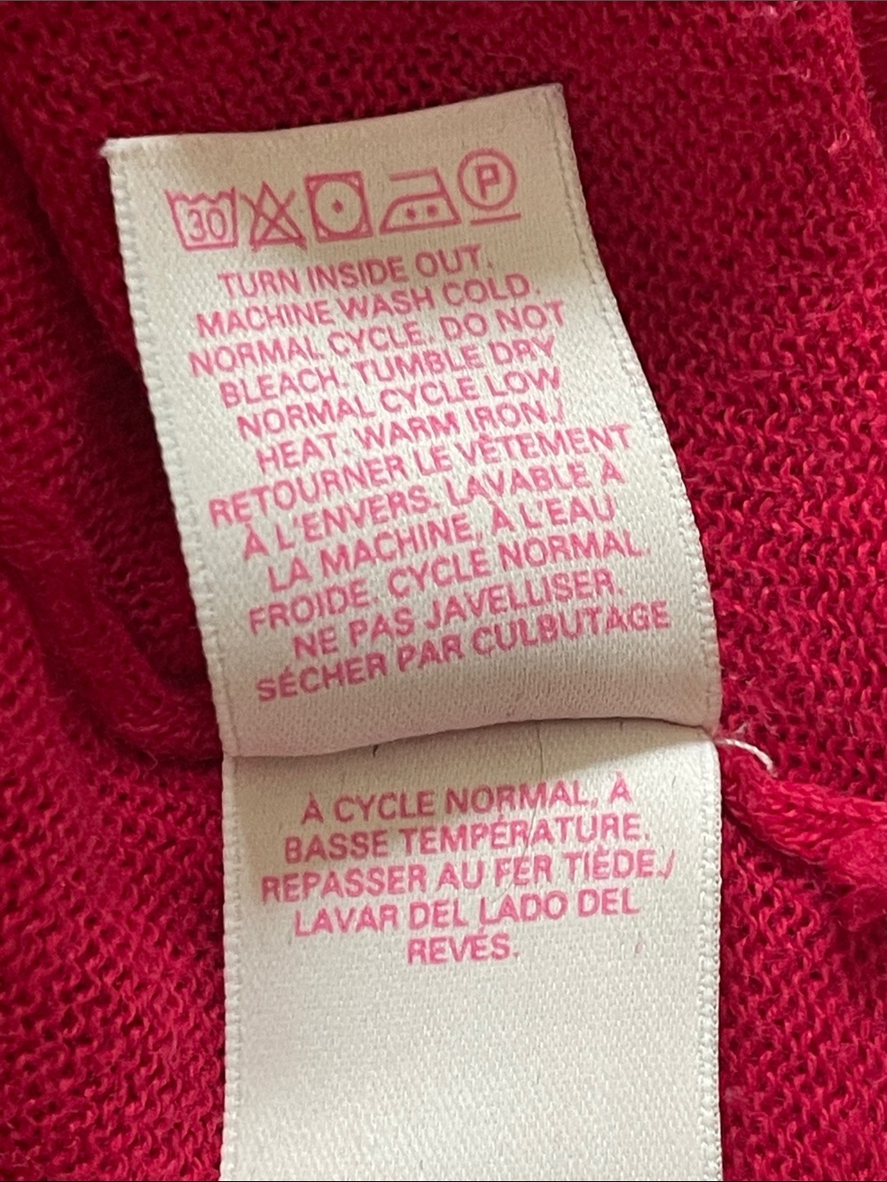 Victoria's Secret Lightweight Long & Lean Button-Front Cardigan Red Large - Picture 13 of 14